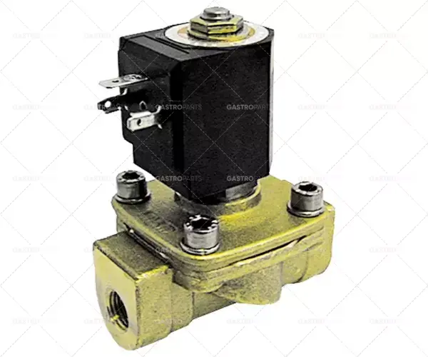 elektromagnetický ventil 2-cestné připojení 230 VAC 1/2" l 75mm dn 15mm násuvná zásuvka din Aktuální
