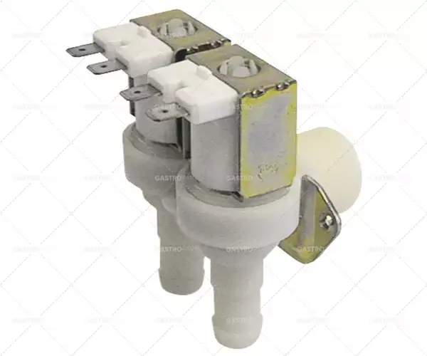 elektromagnetický ventil dvojitý úhlový 24V napětí AC vstup 3/4" výstup 14mm DN10 TP Zlevněný
