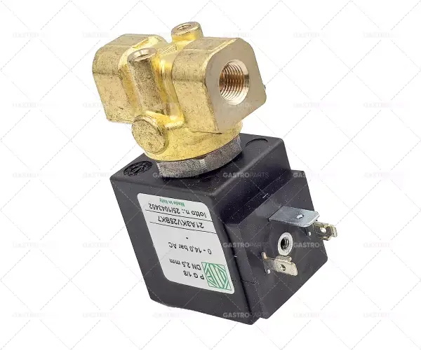 Akční Cena Elektromagnetický ventil 2-way 230 VAC připojení 1/8 "L 40 mm DN 2,5 mm T.MAX. 155 ° C DIN zásuvka