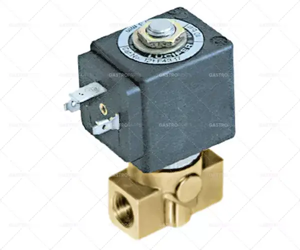 elektromagnetický ventil 2-cestné připojení 24 VAC 1/4" dn 3mm násuvná zásuvka din -20° až 130°C Autentický