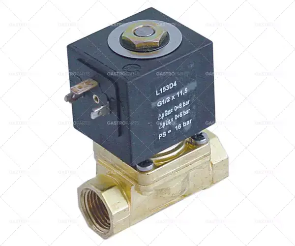 Víkendová Akce elektromagnetický ventil 2-cestné připojení 24 VAC 1/2" l 66mm dn 11,5mm násuvná zásuvka din