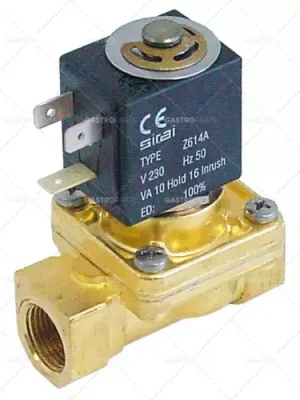 elektromagnetický ventil 2-cestný 230 VAC vstup 1/2" výstup 1/2" připojení 1/2" d 66mm dn 10mm Bezpečná Platba