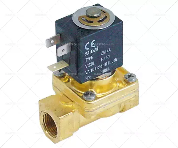 elektromagnetický ventil 2-cestný 230 VAC vstup 1/2" výstup 1/2" připojení 1/2" d 66mm dn 10mm Bezpečná Platba