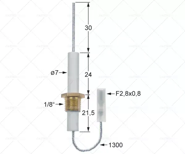 průměr pojistkové zástrčky. 1 7mm podlaha f2,8x0,8mm délka1 24 Nakupujte Hned