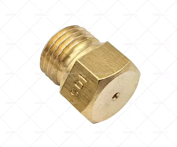 Originální Plynová tryska M10x1 SW 11 díra o 1,05mm tlak plynu LPG 4500W 30 mbar