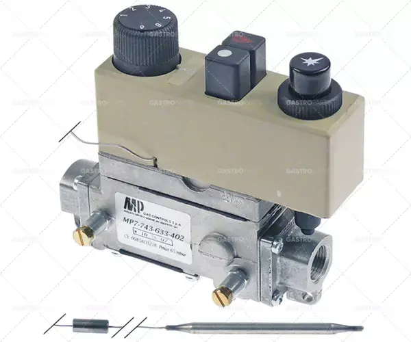 Autentický plynový termostat typ 7743-633-402 t.max. 300°C 170-300°C přívod plynu 3/8" přímý