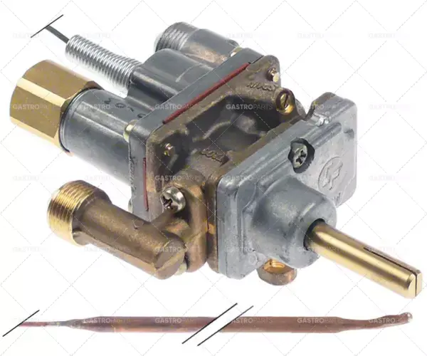 Nová Kolekce plynový termostat COPRECI t.max. 300°C příruba přívodního potrubí plynu ø21mm obtoková tryska ø 0,64mm