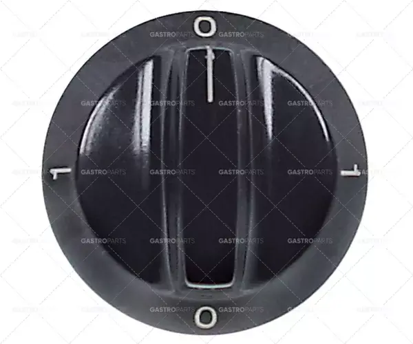 Časově Omezené knoflíkový spínač 0-1-0-1 ø 55mm hřídel ø 6x4,6mm hřídel plochá horní černá