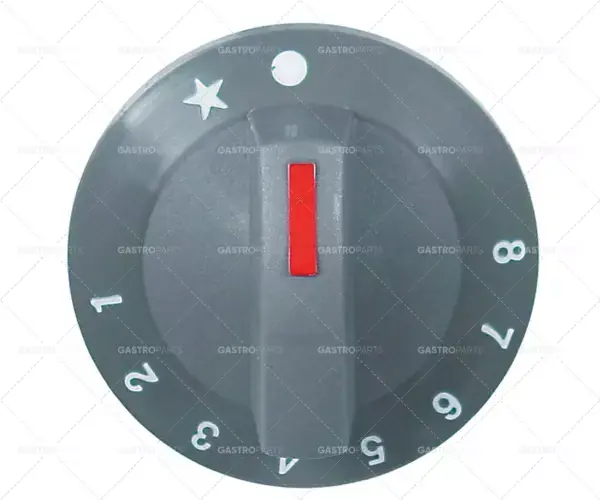 Super Cena knoflík plynového termostatu 1-8 ø 71mm hřídel ø 6x4,6mm černý