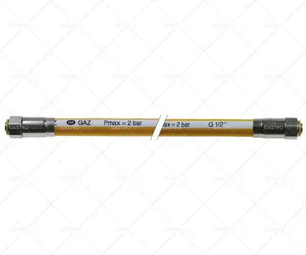plynová hadice d 2000mm přípojka 1/2" it - 1/2" it dn15 ohebná hadice potažená plastem Autentický