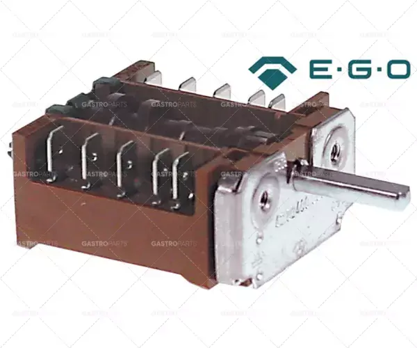 Finální Výprodej provozní spínač 3 provozní polohy 4NO sekvence 0-1-2 16A hřídel ø 6x4,6mm hřídel L 232mm