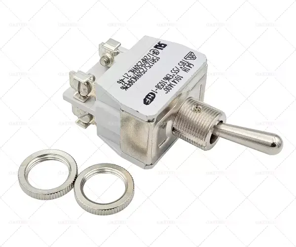 Časově Omezené Páčka přepínače závit M12x0,75 2NO 250V 15A ON-OFF šroubem