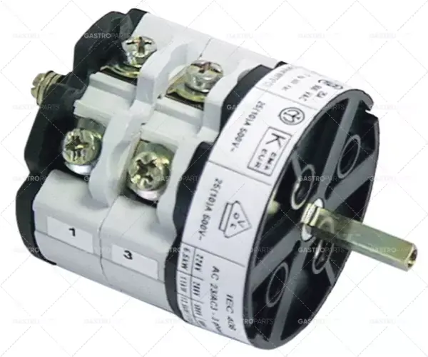 Výhodná Nabídka otočný spínač vačka 3 polohy 0-1-2 4pólový typ cs025704300001 600V 32A 5x5mm