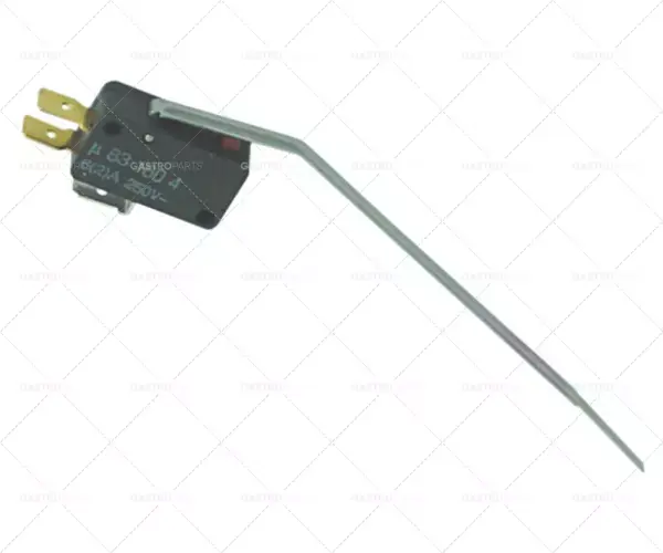 mikrospínač s páčkou 250V 6A 1CO připojení samec faston 6,3mm L 27mm L1 122mm Bezpečná Platba