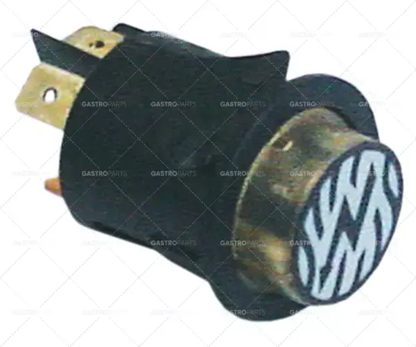 montážní průměr tlačítka 25mm 250V 16A 1no reset symbol samec 6,3mm kulatý průhledný Cenový Hit
