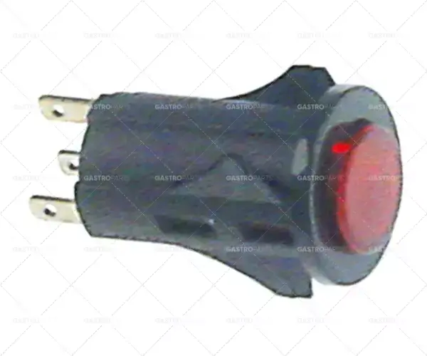 momentové tlačítko, montážní průměr 16mm 250V 3A 1ks vnější přípojka 2,8mm kulatá červená Výhodná Nabídka
