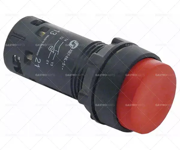 momentový spínač montáž ø 22,3mm červená 1NC 250V 10A připojovací šroub Rychlé Dodání