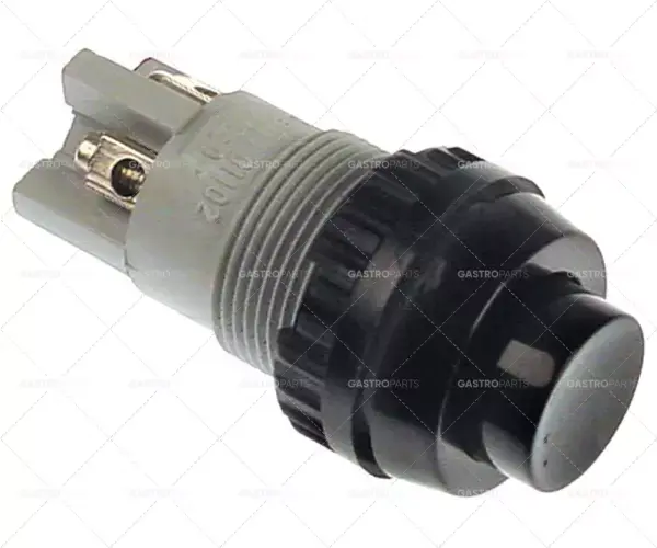 Výprodej momentové tlačítko montážní stmívání. 18,2mm 250V 2A 1nc 1no kulatý černý