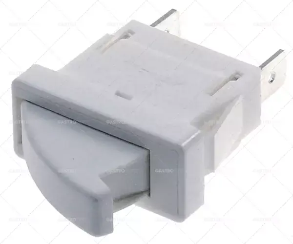 Časově Omezené Mikrospínač s tlačítkem 250V 0,1A 1R Připojení plochou zástrčkou 6,3 mm L 26x12mm