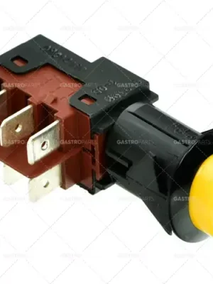 Tlačítko Instalace o 20,6x16,4mm žluté 2CO 250V 16A Připojení plochou zástrčkou 6,3 mm Must-Have