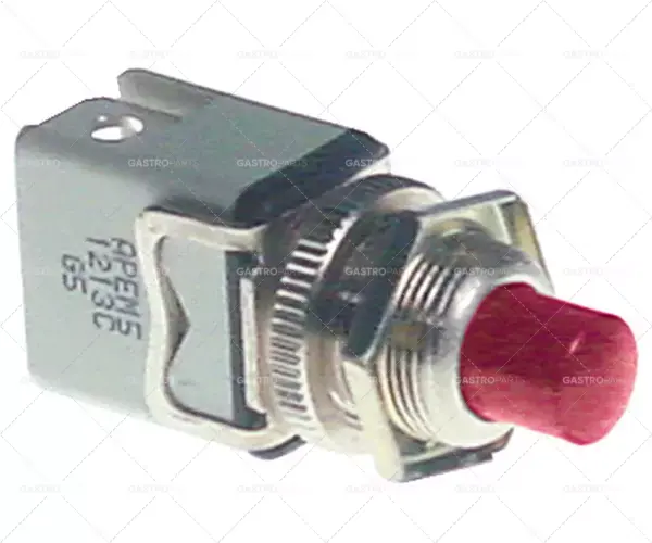 momentový spínač montáž ø 12mm červená 1NO 250V 4A připojení vnější faston 6,3mm Nejlepší Volba