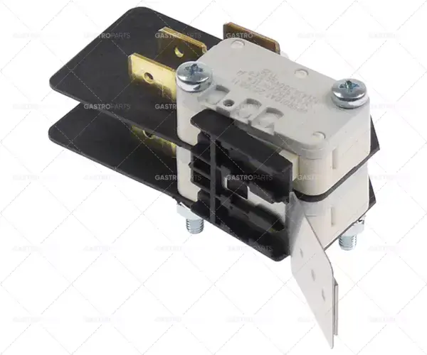 mikrospínač s dvojitou pákou 250V 16A 2co připojení samec faston 6,3 mm d 40 mm Poslední Šance