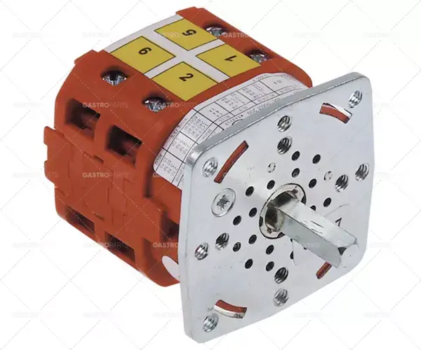 Otočný přepínač vačka 2 polohy 0-1 3pólový typ v2n a-xf-x-xx 690V 25A 5x5mm Originální