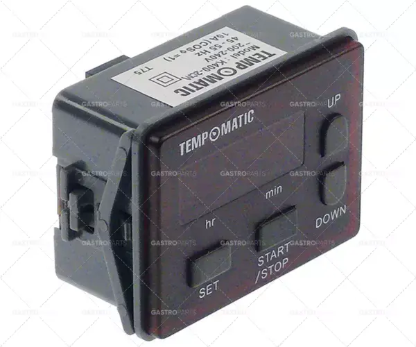 časový spínač TEMPOMATIC K-400-2CM časový rozsah 0-99h 230VAC 16A montážní rozměry 66x50mm 1NO Novinka