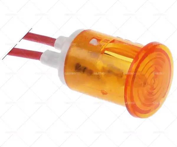Kup Teď kontrolka ø 16mm 400V žlutý kabel délka 200mm materiál kabelu silikonový drát