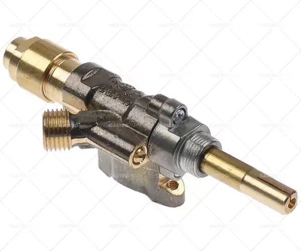 Časově Omezené plynový kohout SABAF typ 10 příruba přívodního potrubí ø14mm obtoková tryska ø 0mm výstup plynu 1/4" (trubka ø 8mm)