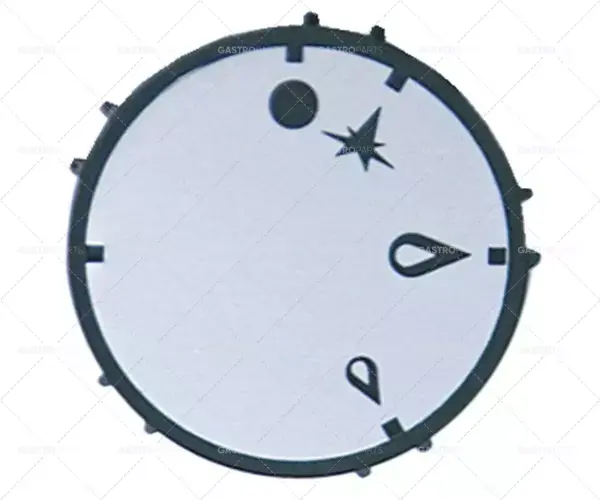 Hit Sezóny knoflíková plynová baterie se zapalovacím plamenem ø 57 mm hřídel ø 10x8 mm černá