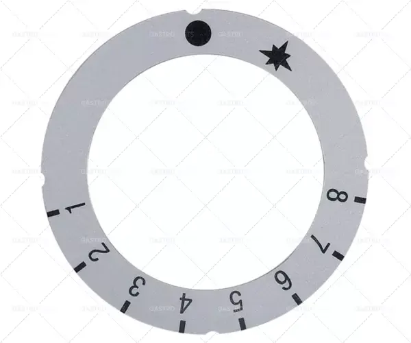 Knebel symbol stříbro plyn termostat 1-8 AD o 63 mm ID o 45,5mm PEL Kup Teď
