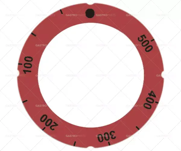 Nakupujte Hned knoflíková deska červený termostat t.max. 500°C 50-500°C otáčení 310° ED ø 63mm ID ø 45,5mm