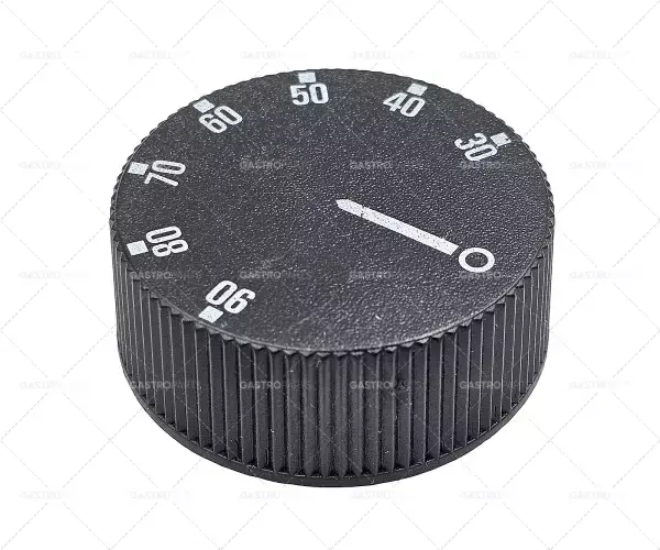 knoflíkový termostat t.max. 90°C teplotní rozsah 30-90°C ø 42mm hřídel ø 6x4,6mm Akce