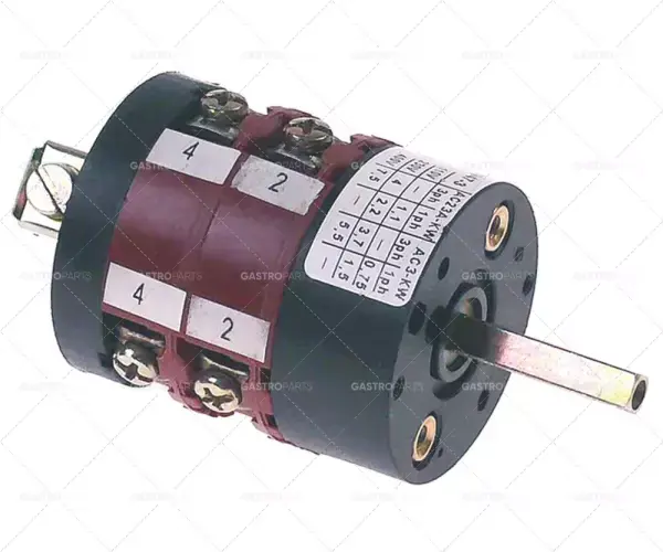 Otočný přepínač polohách 3 0-1-2 Kontaktní věty 4 Type CS0167133 400V 16A osy o 5x5mm Zlevněný
