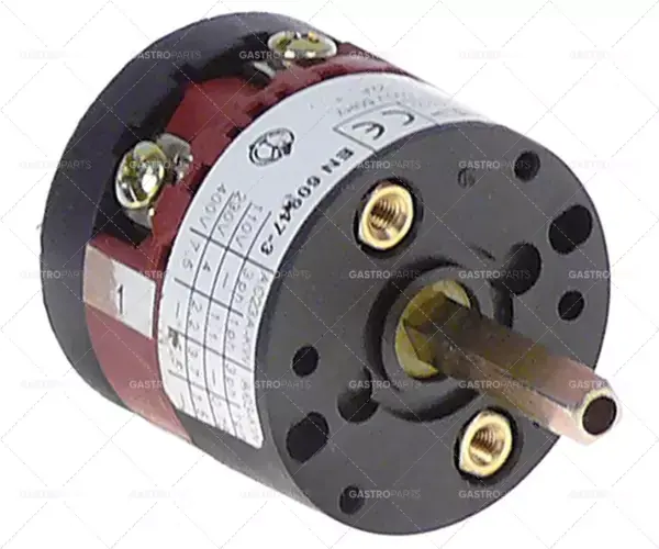 Finální Výprodej otočný spínač 3polohový vačkový 1-0-2 dvoupólový typ cs0168351 400V 16A 5x5mm