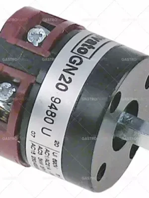 Výprodej otočný spínač 2 polohy 0-1 2pólový typ gn20 9480 u 690V 20A 6x6mm