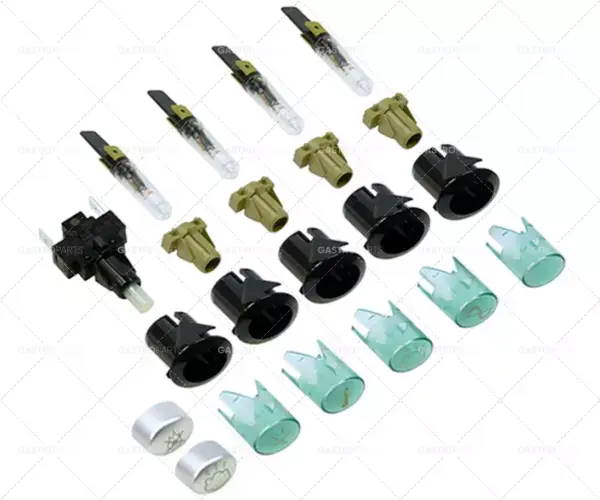 sada kontrolních světel montážní rozměry 20,6x16,4mm zelená 230V Autentický