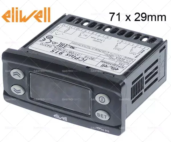 Nejlepší Volba elektronický regulátor ELIWELL typ ICPlus915 model ICP22JI35000 montážní rozměry 71x29mm