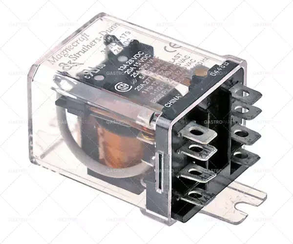 Sleva výkonová relé MAGNECRAFT 24VDC 16A 2CO připojení samec faston 6,3mm velikost rastru 22,2mm