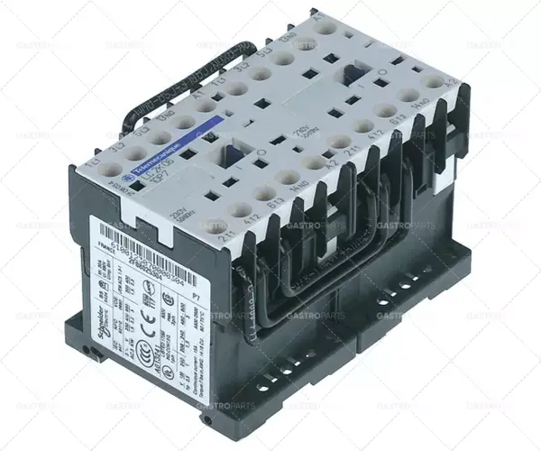 Sleva výkonový stykač odporová zátěž 20A 230VAC (AC3/400V) 12A/5,5kW hlavní kontakty 2x3NO