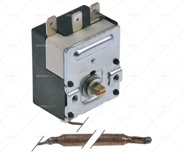Super Cena termostat t.max. 55°C 1pólová sonda 1CO 16A ø 6mm sonda L 72mm kapilární trubka 700mm hřídel ø 6x4,6mm
