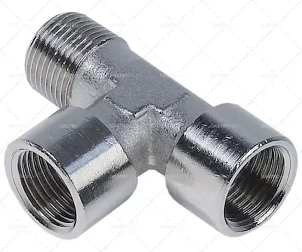 Sezónní Sleva T-kus 3/8 "et-3/8 "it-3/8 "it-délka 52,5 mm poniklovaná mosaz