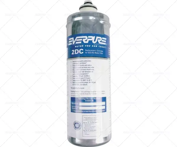 vodní filtr EVERPURE typ 2DC kapacita 2840l průtok 114l/h provozní tlak max. 8,6bar Autentický