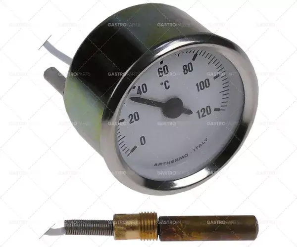 Finální Výprodej průměr upevnění teploměru 52 mm teplota max. 120 °C délka kapiláry 1000 mm délka detektoru 33 mm