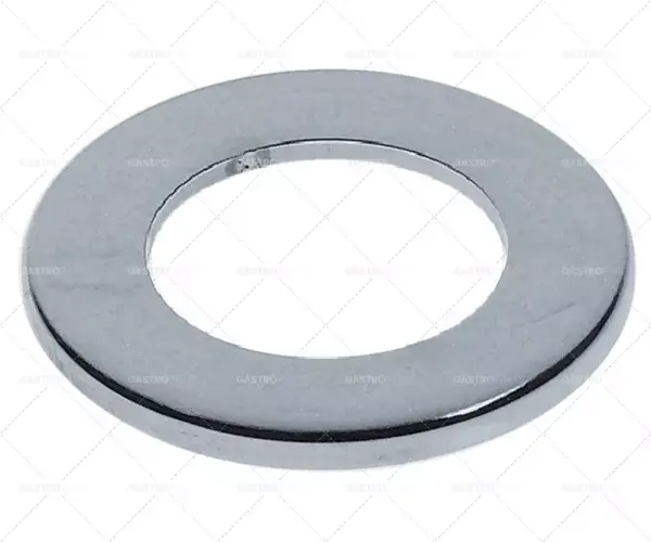 rozeta z nerezové oceli pro závit vypouštěcího kohoutu 1½" hadicový nástavec ø 80 mm ID ø 48,5 mm H 5,5 mm Akční Cena