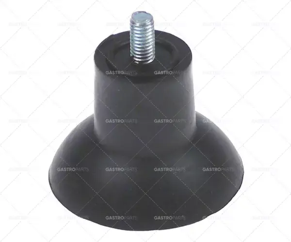 Akce Zařízení noha M6 závit L 12 mm H 35 mm o 47 mm gumový jednotka 1 ks