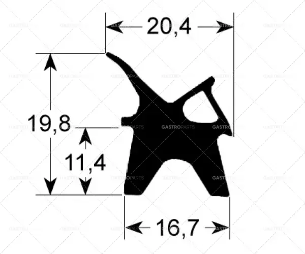 profil těsnění dveří 2410 Š 735 mm D 1310 mm vnější rozměr Kusů 1 Nejlepší Cena