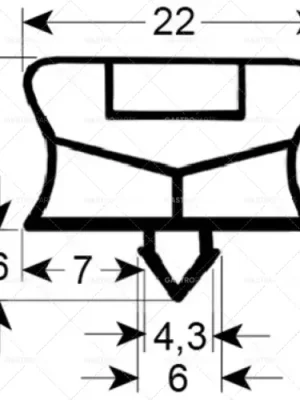 Nejlepší Volba profil těsnění pro chladicí zařízení 9794 š 358 mm d 910 mm velikost zátky