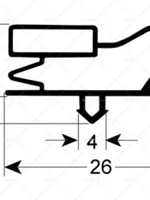 Nejprodávanější chladicí těsnění 9013 délka 770 mm šířka 455 mm rozměr podle klínu